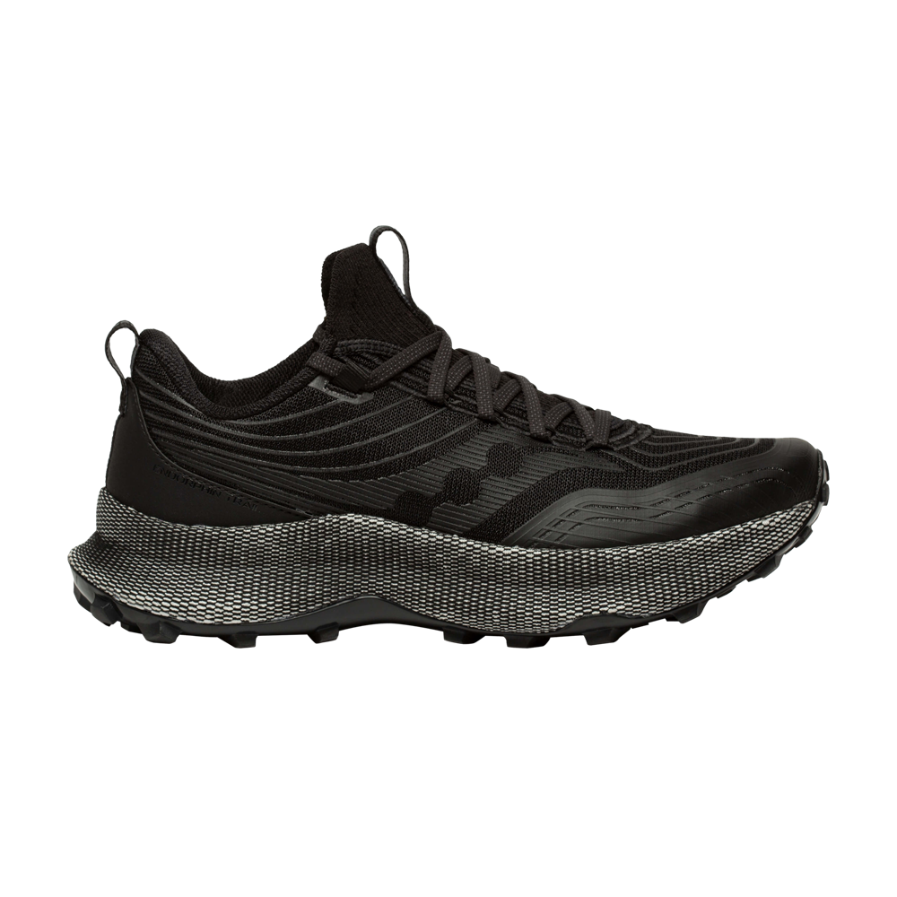 Pre-owned Saucony Endorphin Trail 'black Gravel'