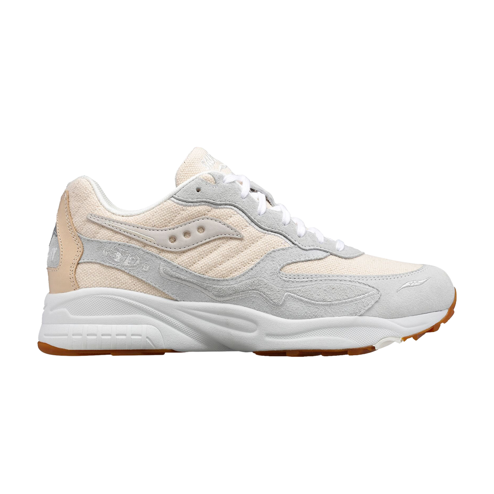 Pre-owned Saucony 3d Grid Hurricane 'blank Canvas' In Cream