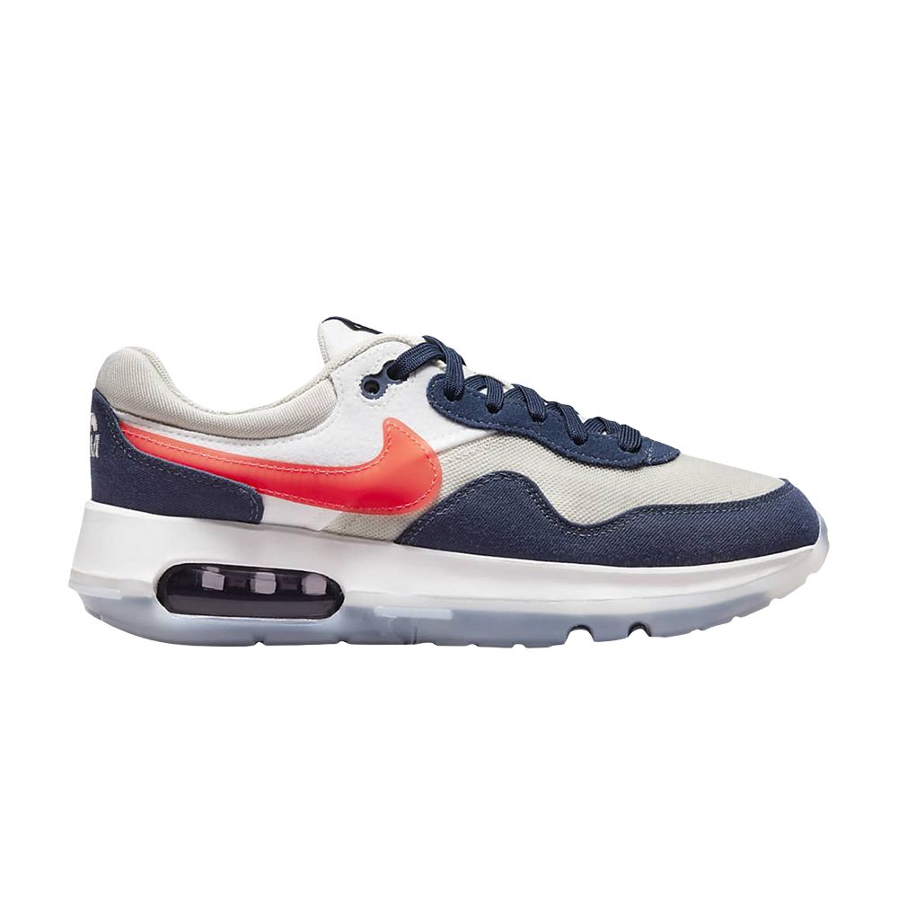 Pre-owned Nike Air Max Motif Gs 'light Bone Midnight Navy' | White | Kid's Size 6.5