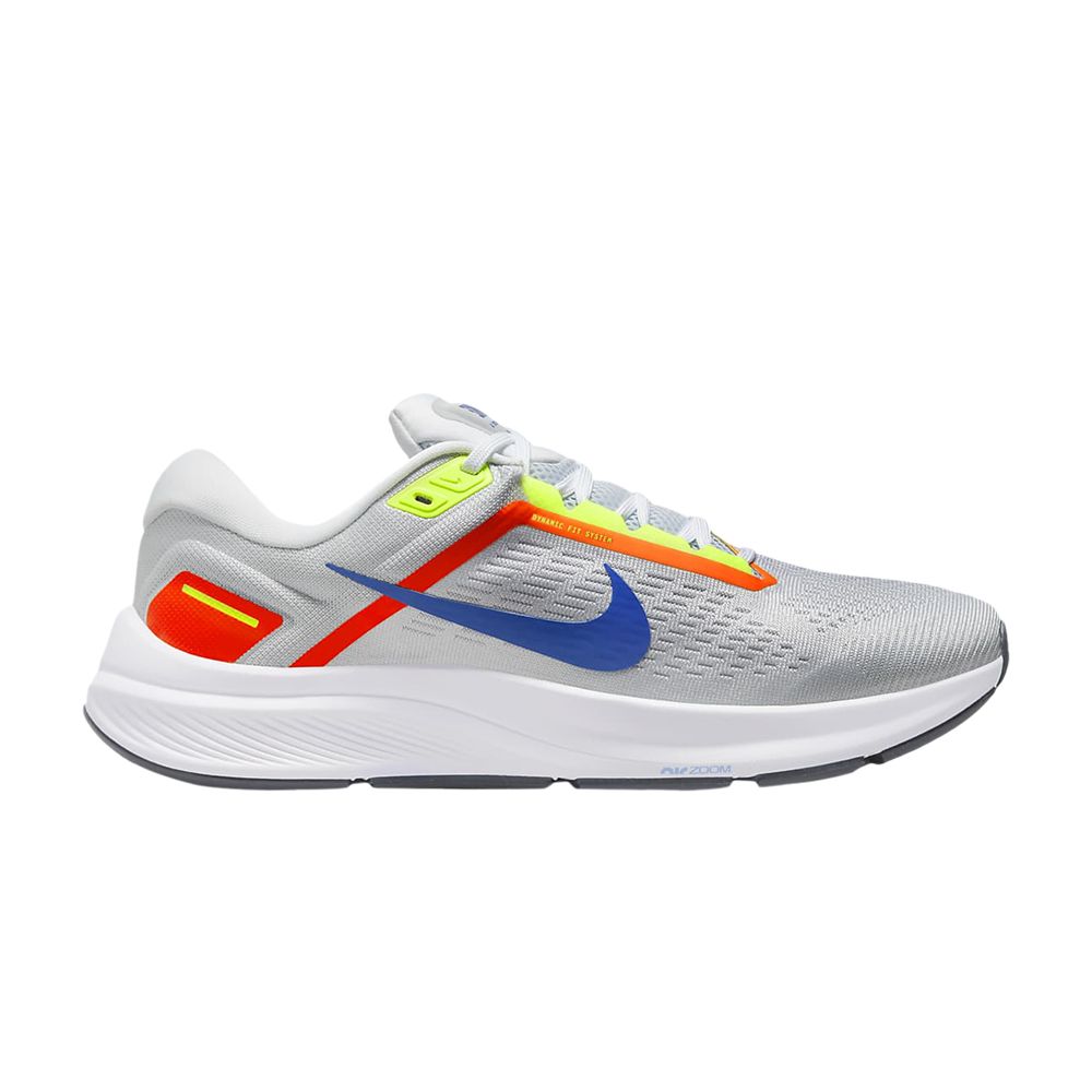 NIKE AIR ZOOM STRUCTURE 24 'PURE PLATINUM BRIGHT CRIMSON'