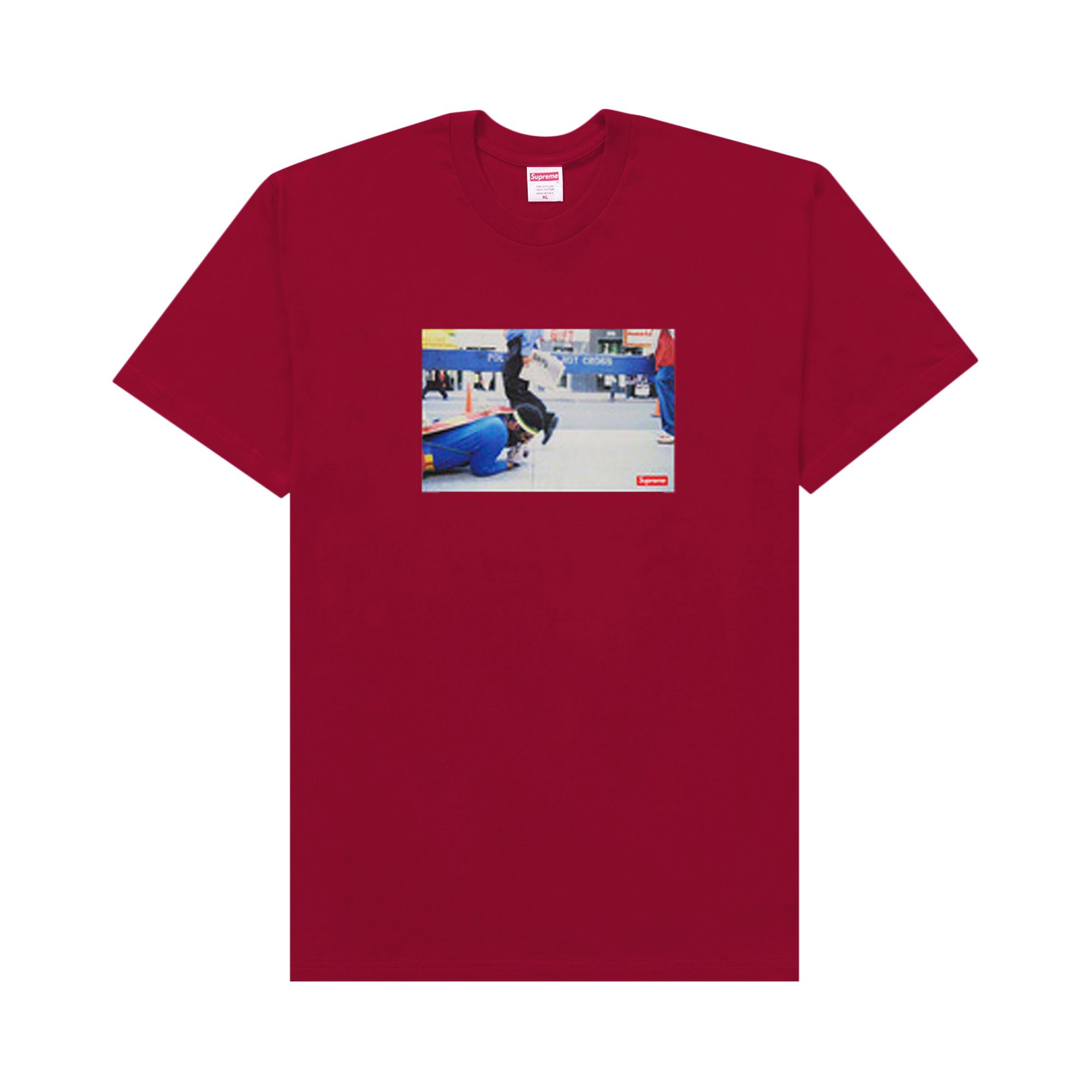 Supreme x Pope.L Training Crawl Tee 'Cardinal' | Red | Men's Size XL