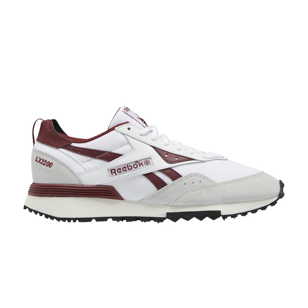 REEBOK LX 2200 'WHITE CLASSIC BURGUNDY'