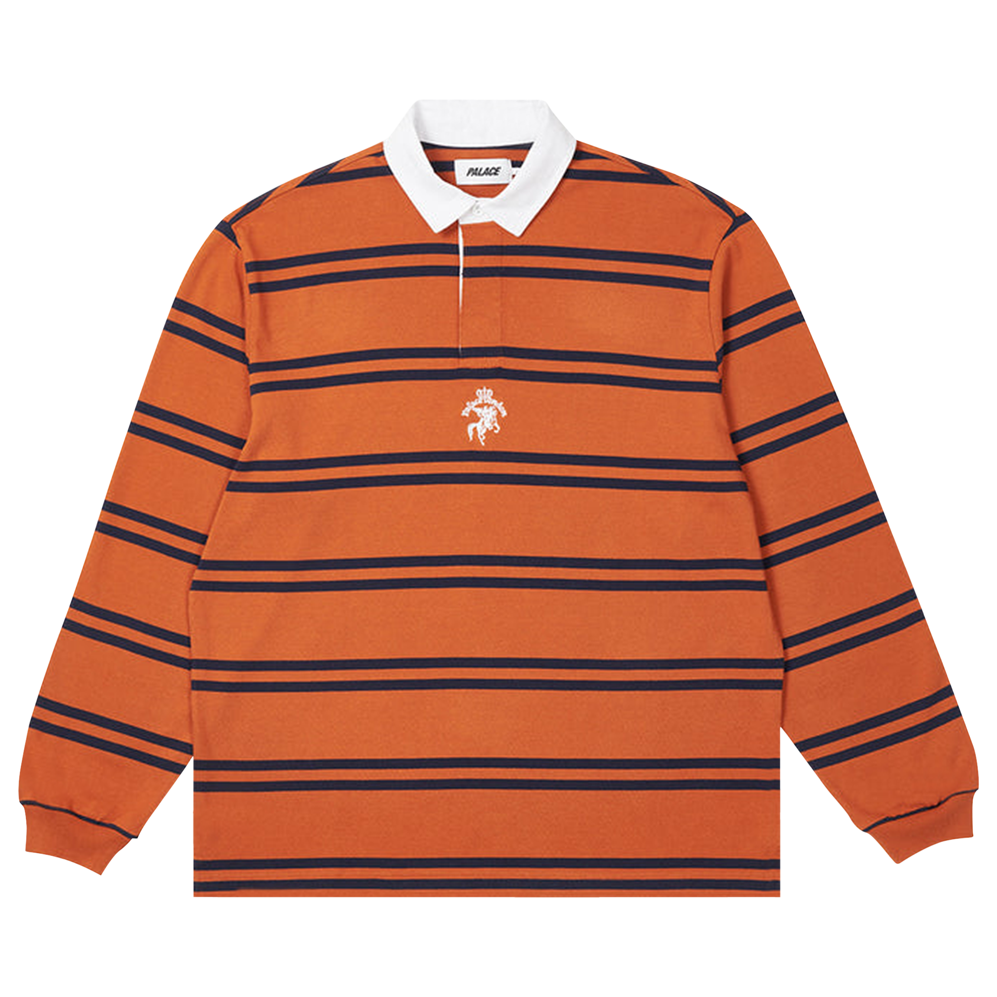 Pre-owned Palace Stripe Rugby 'orange/navy'