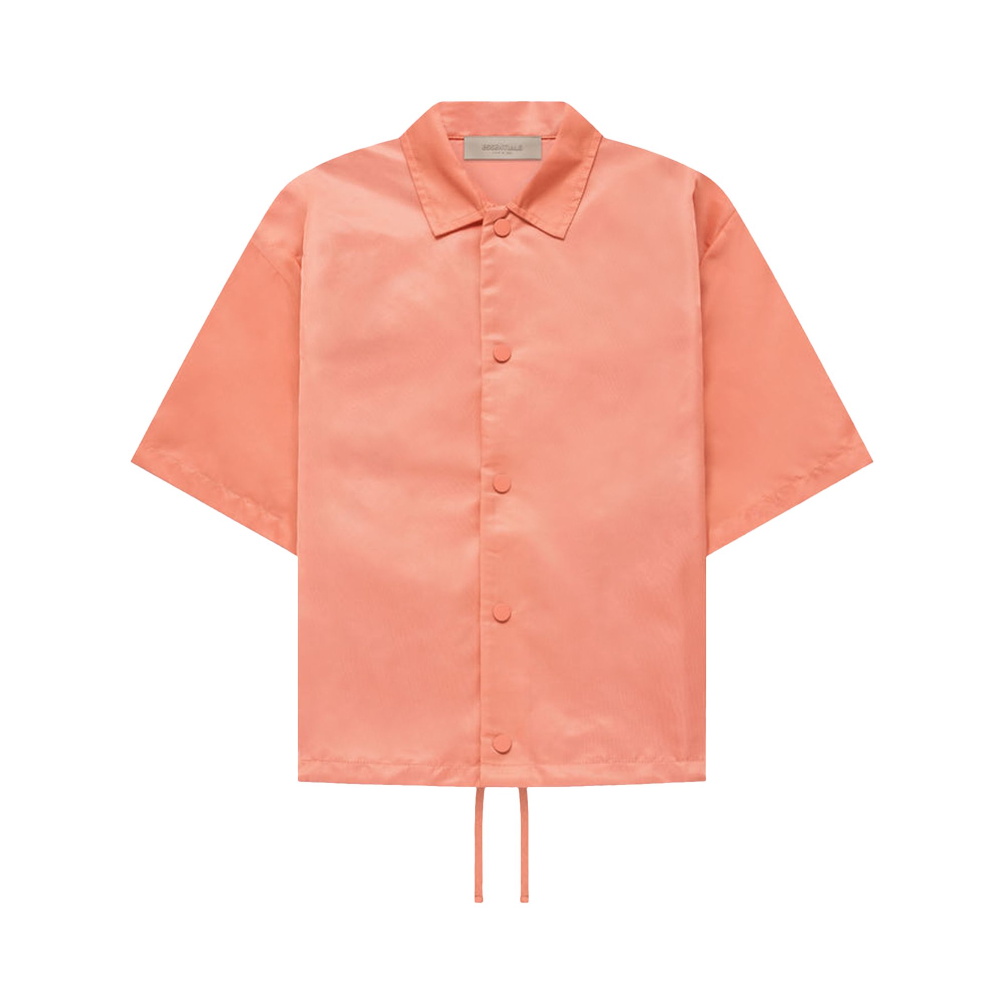 Pre-owned Essentials Fear Of God Short-sleeve Nylon Shirt 'coral' | Orange | Kid's Size 12