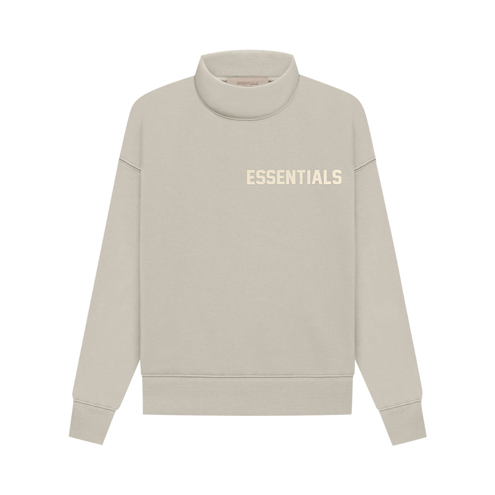 Pre-owned Essentials Fear Of God  Long-sleeve Mockneck 'smoke' | Grey | Kid's Size -6.5 In Gray