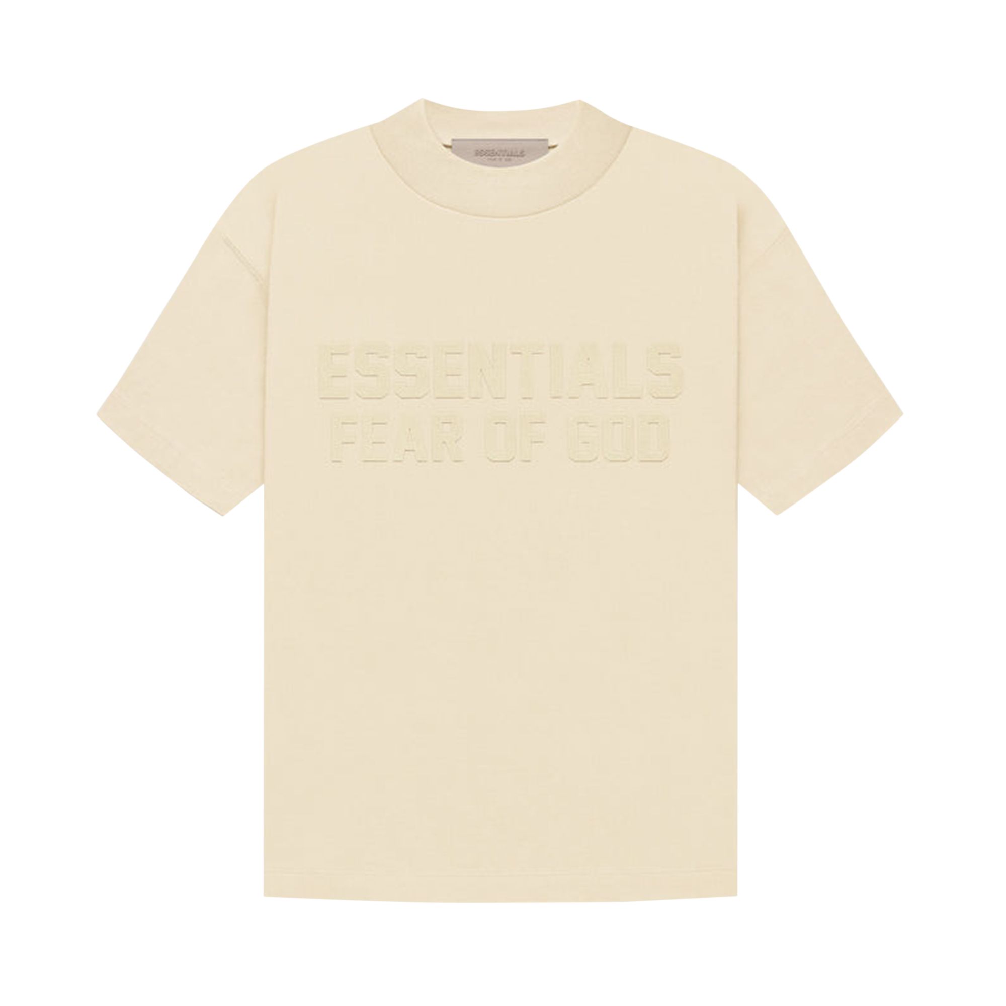 Pre-owned Essentials Fear Of God Short-sleeve Tee 'egg Shell' | Cream | Kid's Size 12