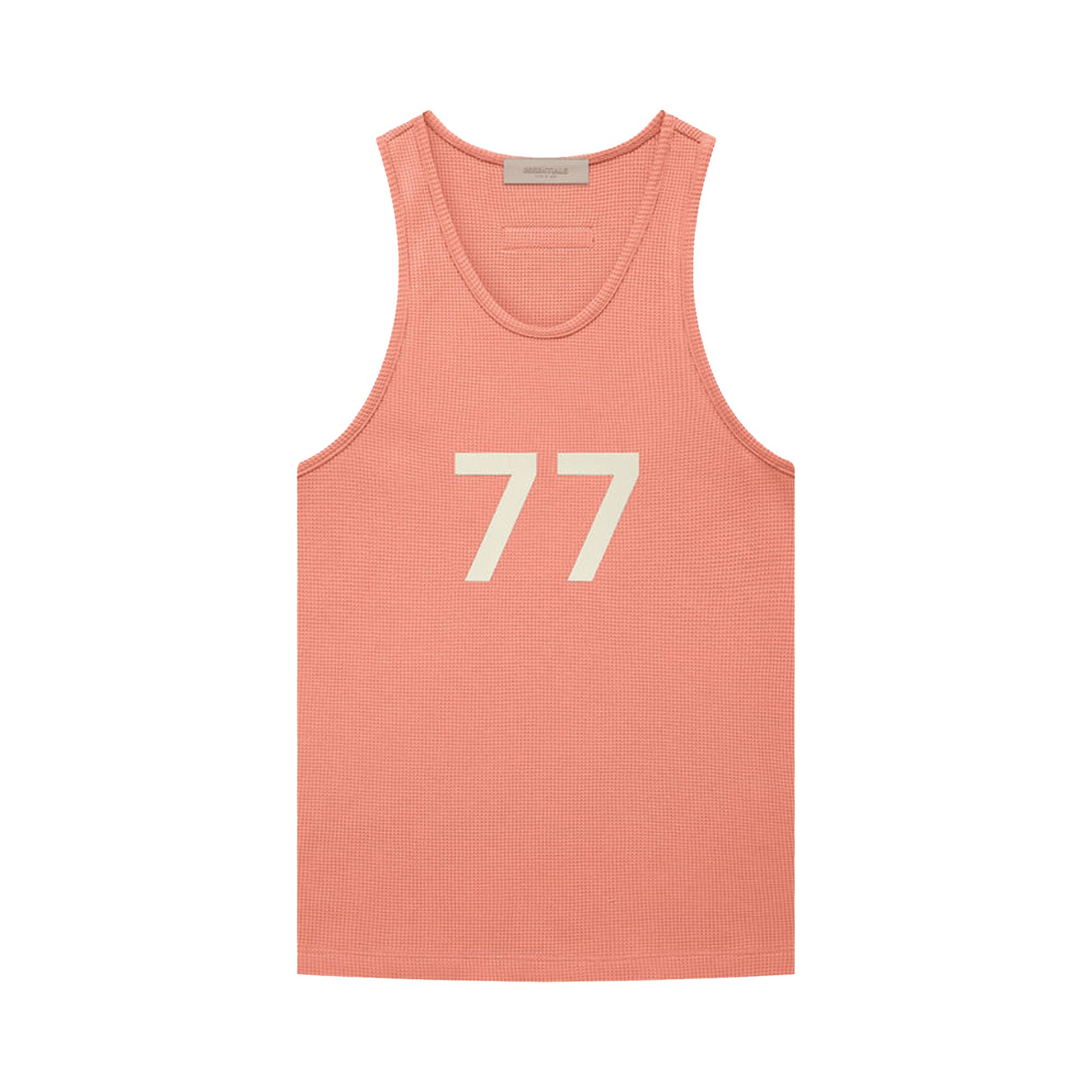 Pre-owned Essentials Fear Of God Tank Top 'coral' In Orange