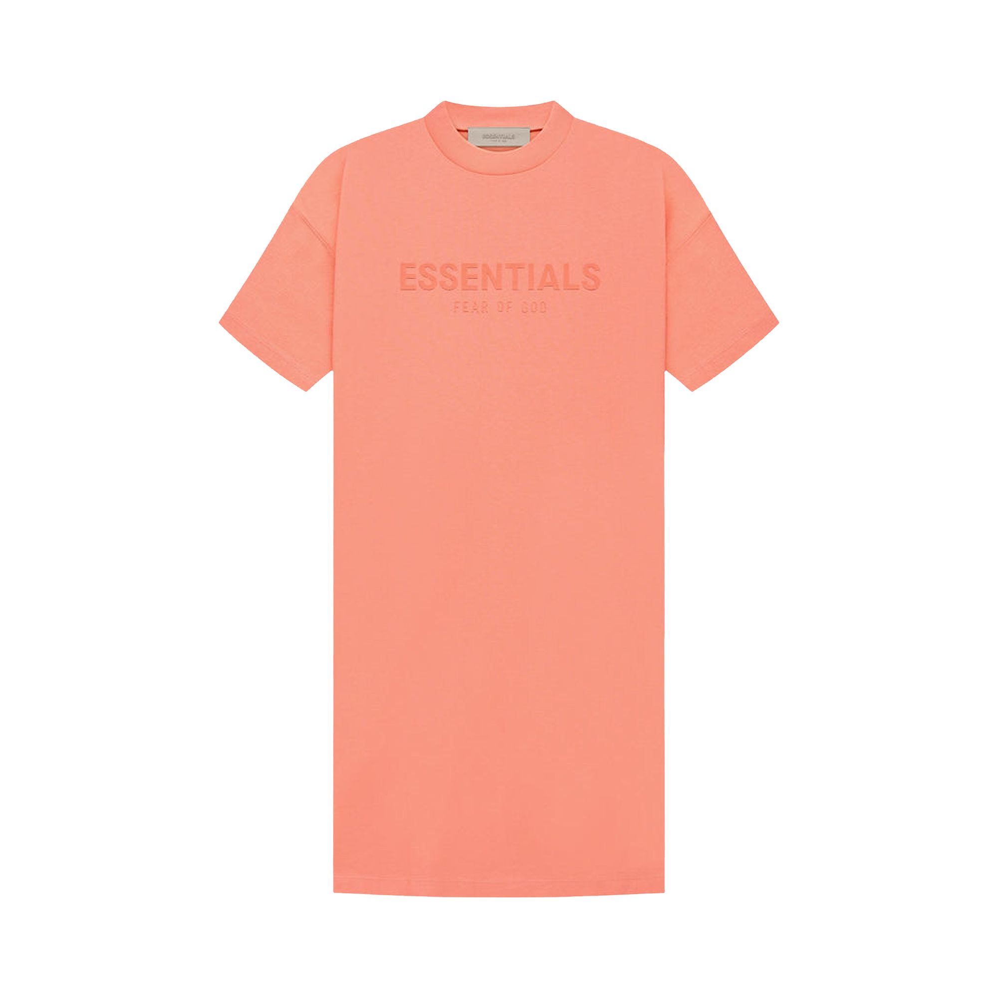 Fear of God Essentials Tee Dress 'Coral' | Orange | Women's Size S