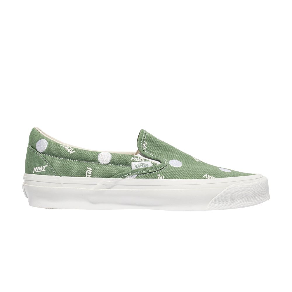 Pre-owned Vans Og Classic Slip-on Lx 'polka Dot - Green'