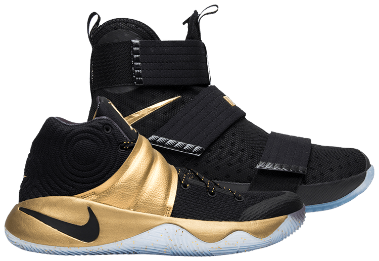 Kyrie 2 black and gold top
