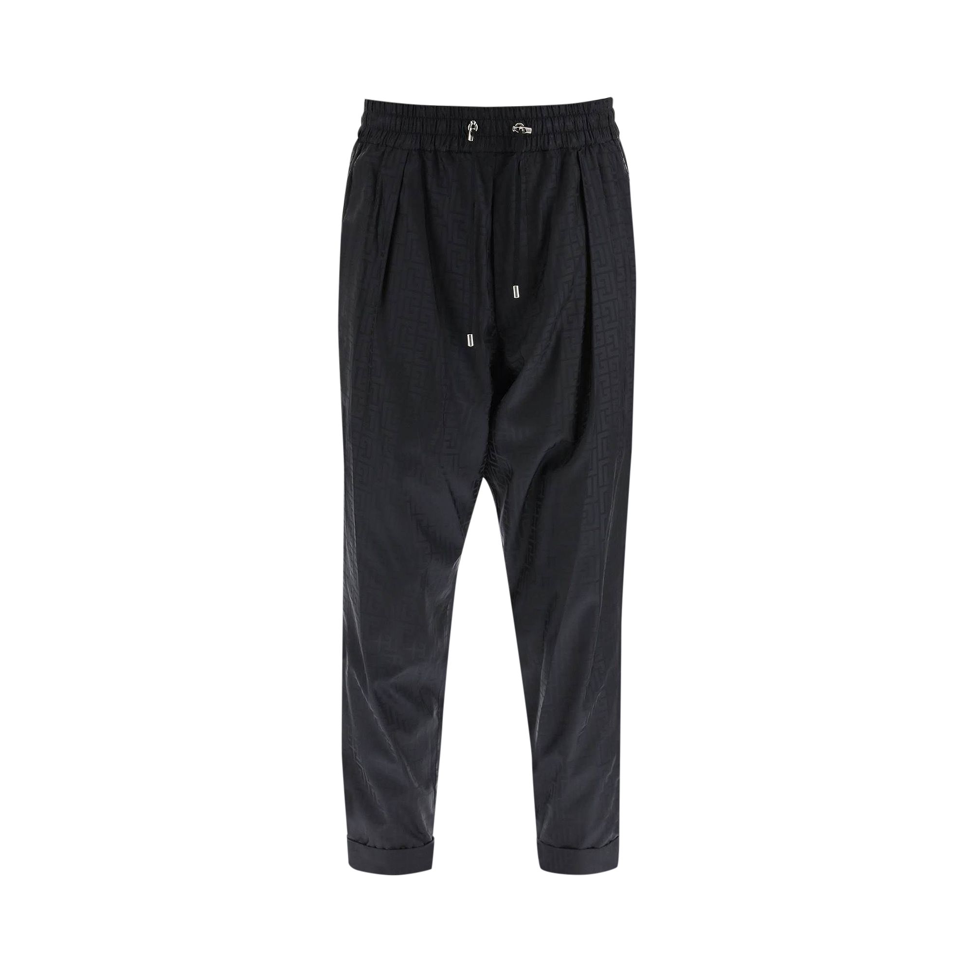 Pre-owned Balmain Monogram Harem Cut Pants 'noir' | Black | Men's Size 48