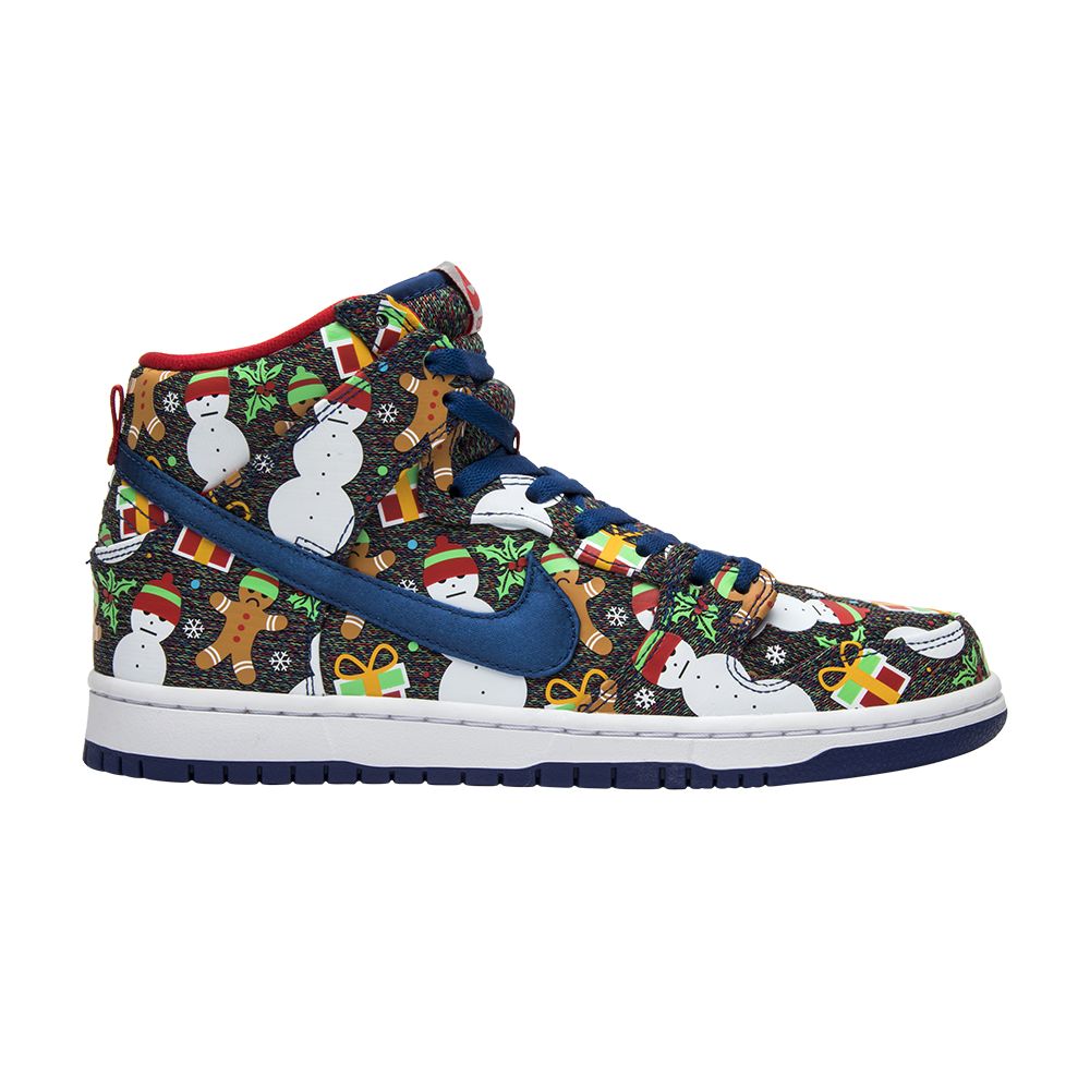 Nike Concepts x SB Dunk Pro High 'Ugly Christmas Sweater' 2017 | Multi-Color | Men's Size 7.5