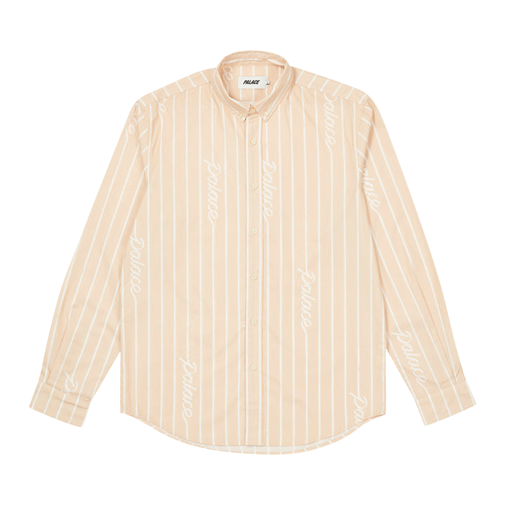 Pre-owned Palace Hand Stripe Shirt 'tan'