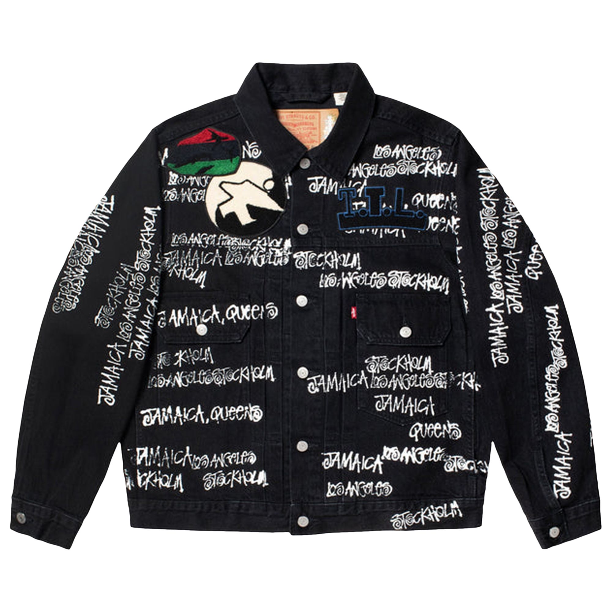 Stussy x Denim Tears x Our Legacy TTL Denim Jacket 'Black' | Men's Size L