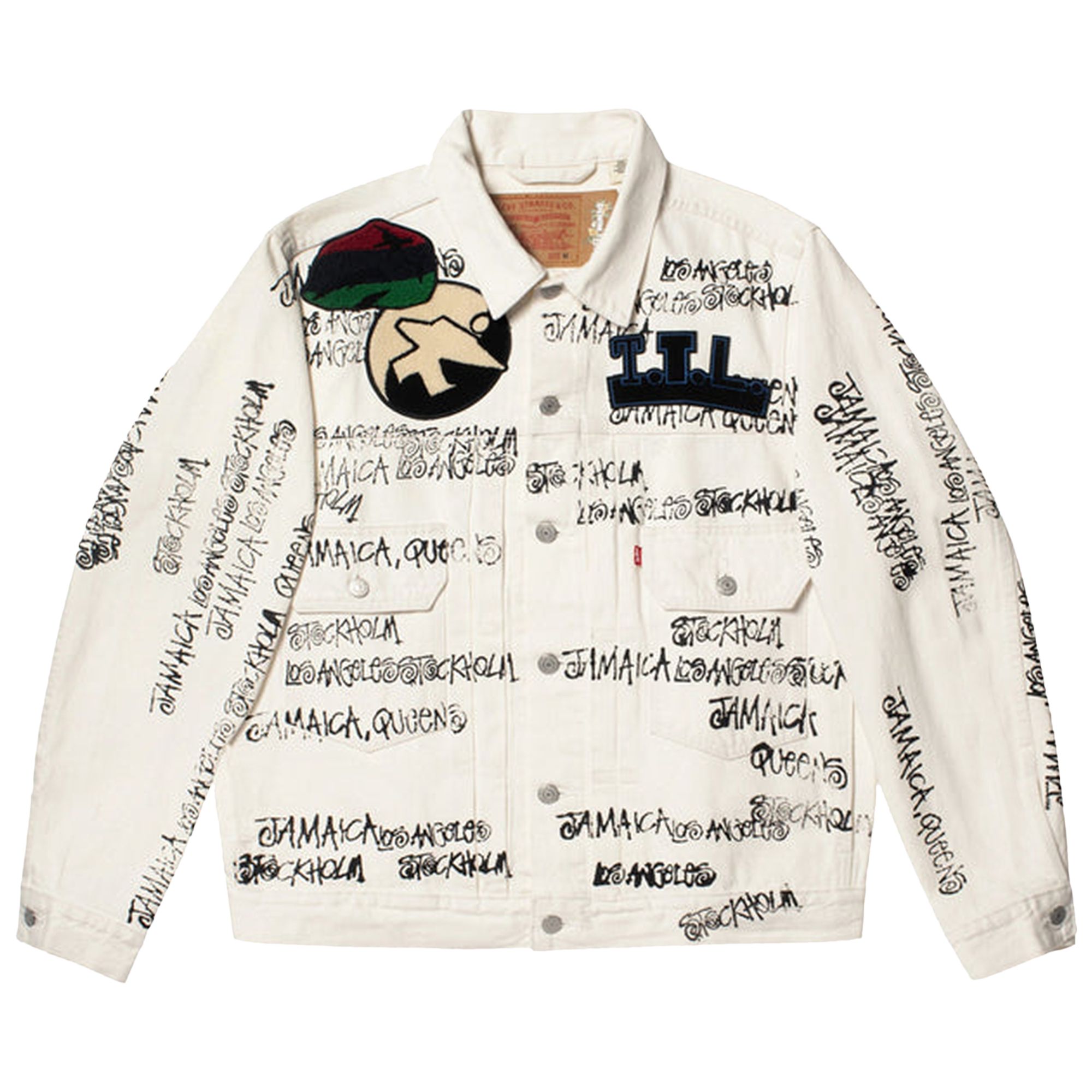 Stussy x Denim Tears x Our Legacy TTL Denim Jacket 'White' | Men's Size L