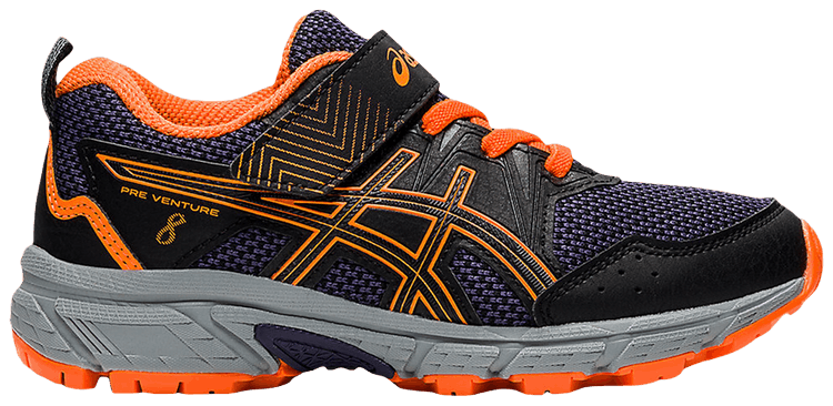 Asics Pre Venture 8 PS Black Shocking Orange
