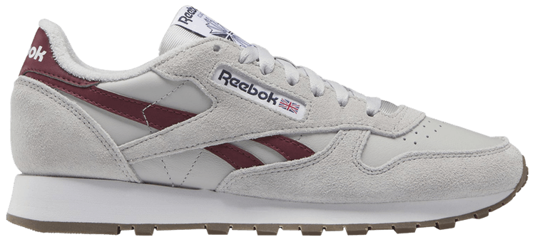 Reebok Classic Leather Grey Classic Burgundy