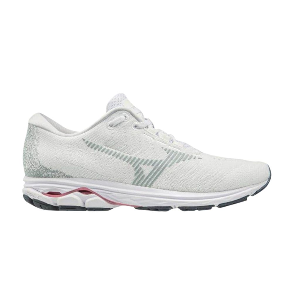 Pre-owned Mizuno Wmns Wave Rider Waveknit 3 'white High Rise' | Women's Size 12