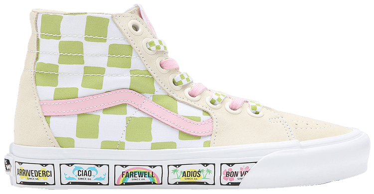 Emma Mulholland on Holiday x Vans Sk8 Hi Tapered Whimsical Checkerboard