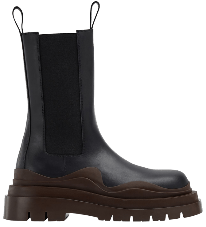 Bottega Veneta Wmns Tire Boot Black Ebony