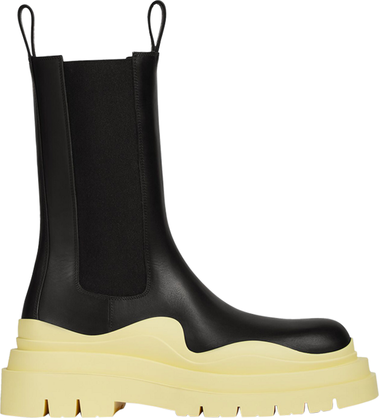 Bottega Veneta Wmns Tire Boot Black Lemonade