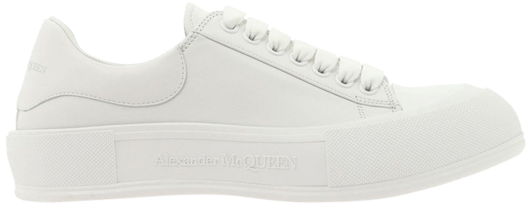 【alexander mcqueen】Deck lace-up plimsole / 705201 WIAB6 Buy Alexander McQueen Deck Plimsoll 'Optic White' - 705201