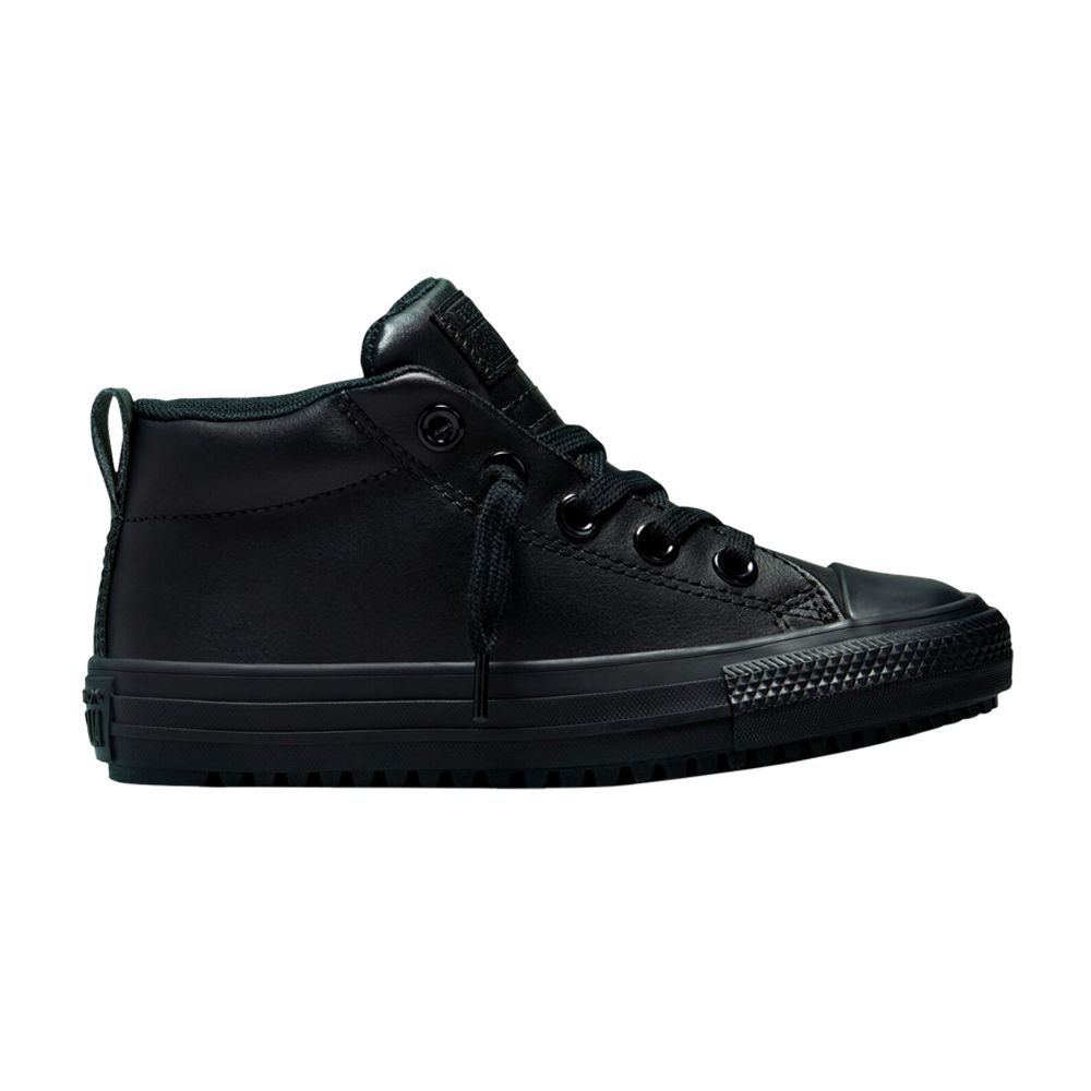 Pre-owned Converse Chuck Taylor All Star Counter Climate Mid Gs 'triple Black' | Kid's Size 5.5
