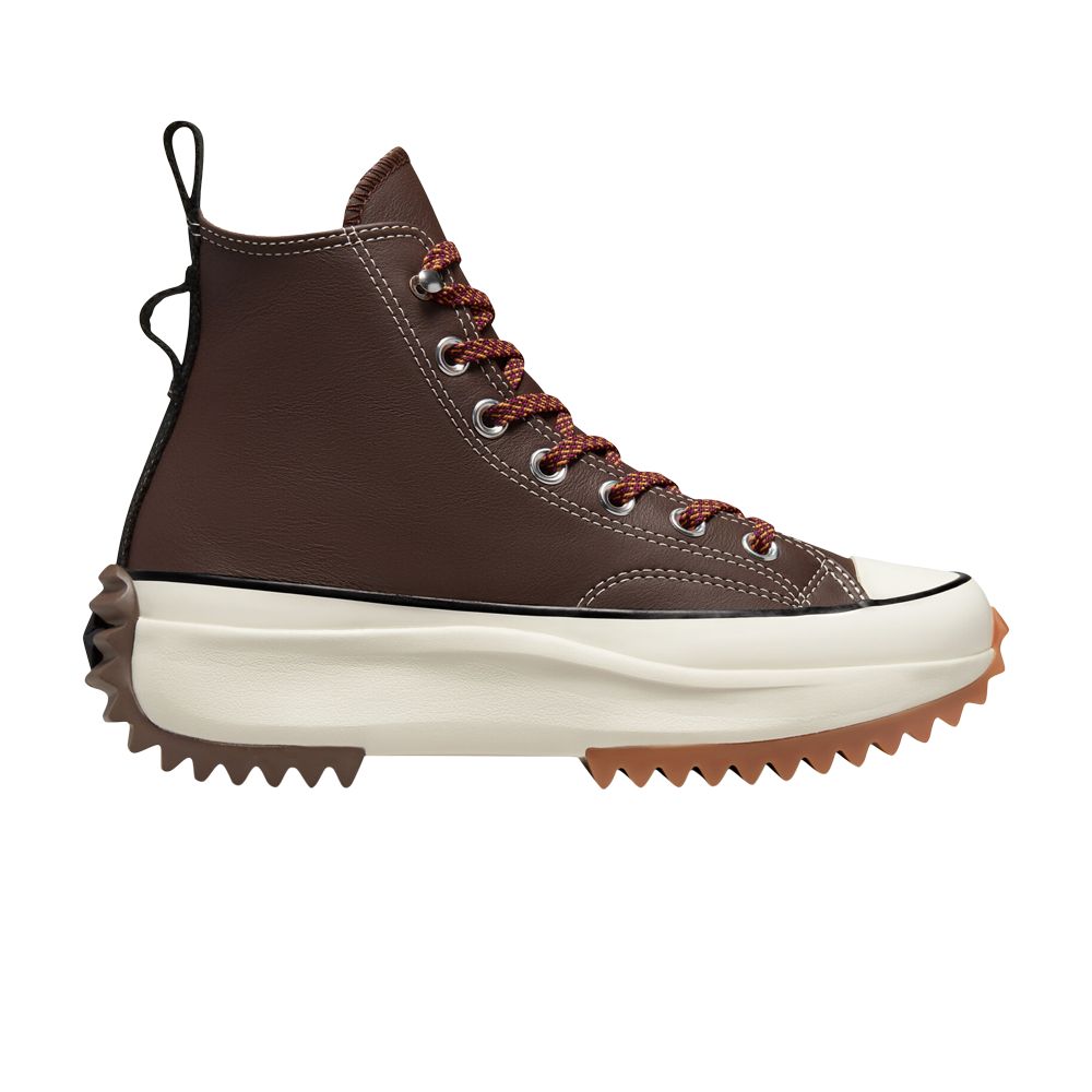 Pre-owned Converse Run Star Hike Platform High 'dark Root Egret' In Brown