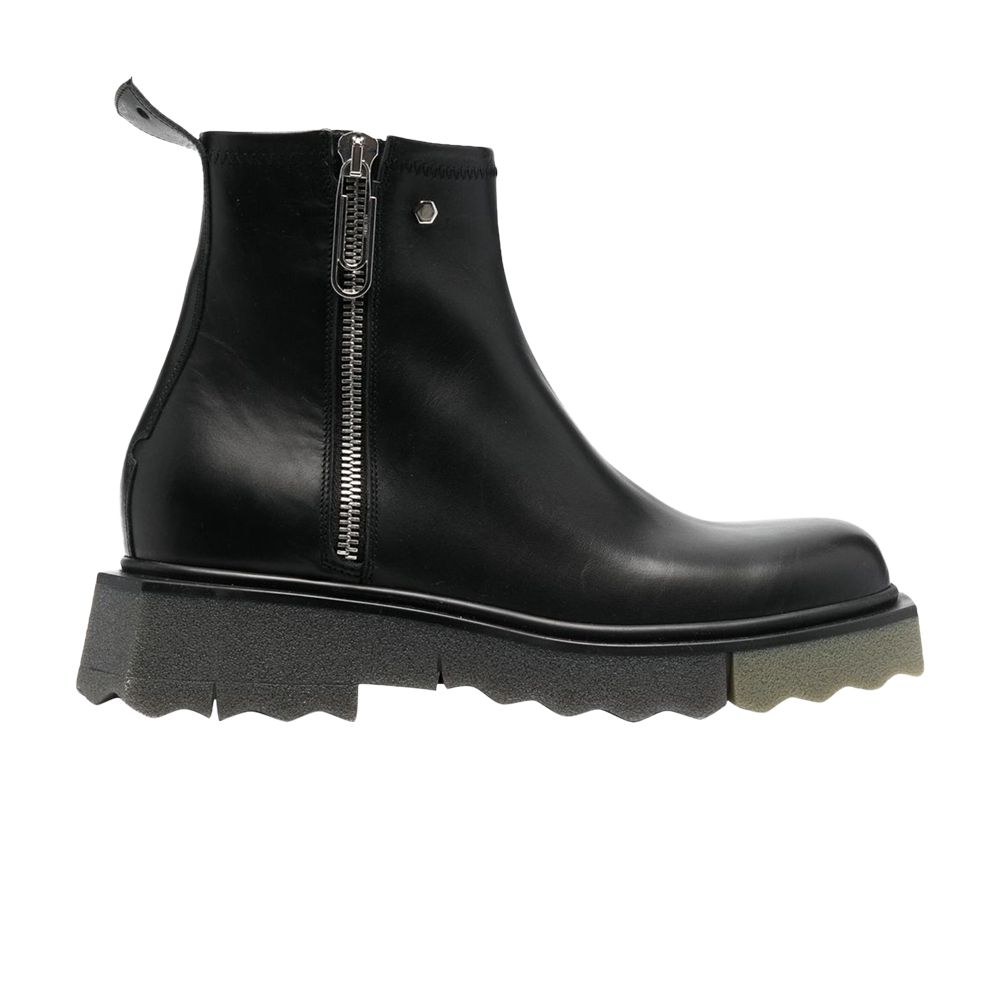 Off-White Off-White Sponge Zip Boot 'Black Green' | Men's Size 44