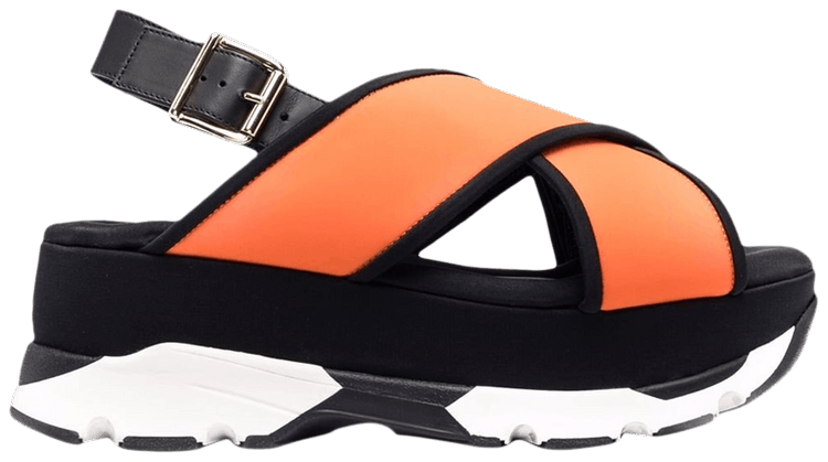 Marni Wmns Sporty Wedge Sandal Orange