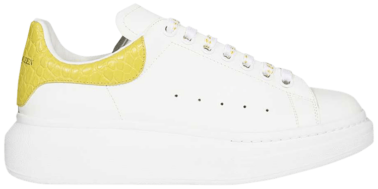 Buy Alexander McQueen Oversized Sneaker 'White Yellow Crocodile 