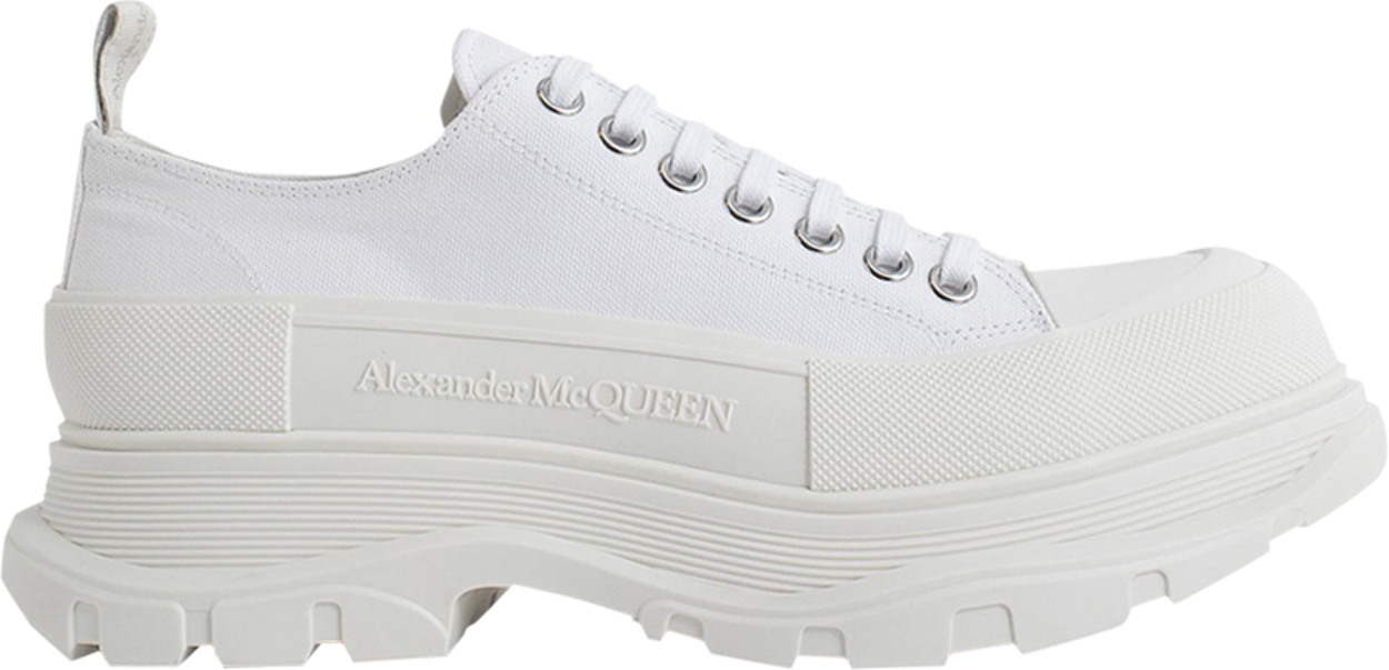 Buy Alexander McQueen Tread Slick Lace Up 'Triple White' - 705660 W4MV2 ...