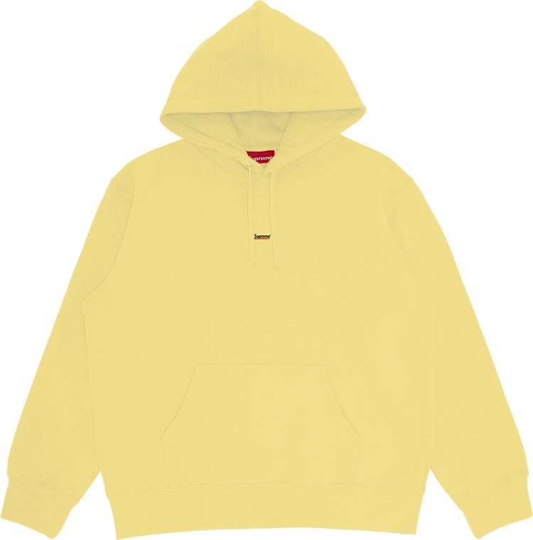 Supreme Underline Hooded Sweatshirt 'Pale Yellow'