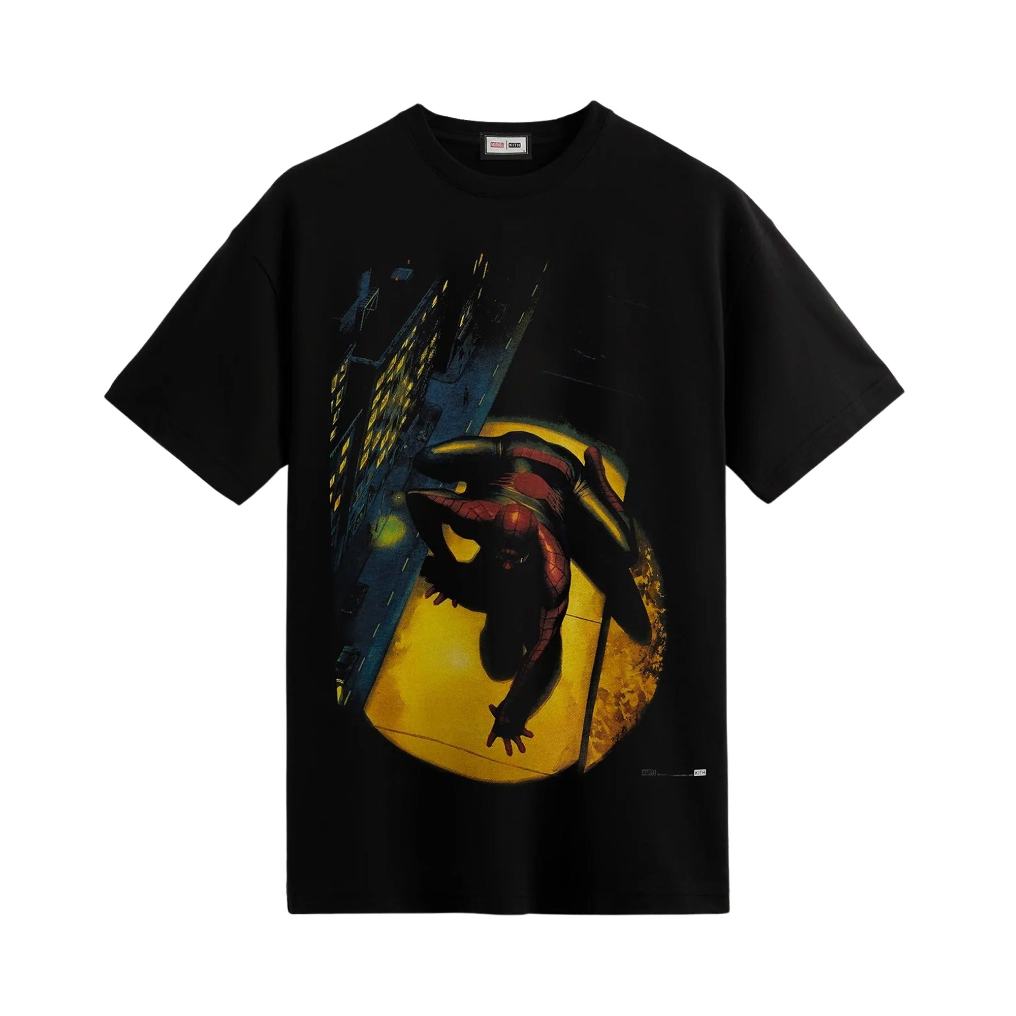 Kith For Spider-Man Spotlight Tee 'Black' | Men's Size L