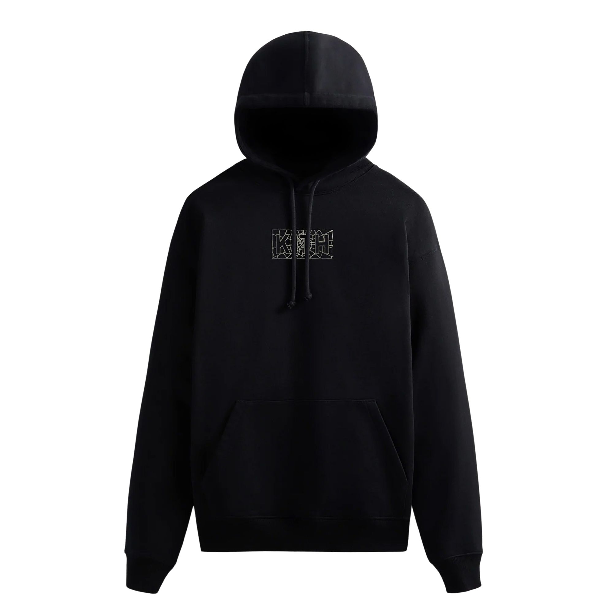 Kith For Spider-Man Web Logo Hoodie 'Black' | Men's Size XS