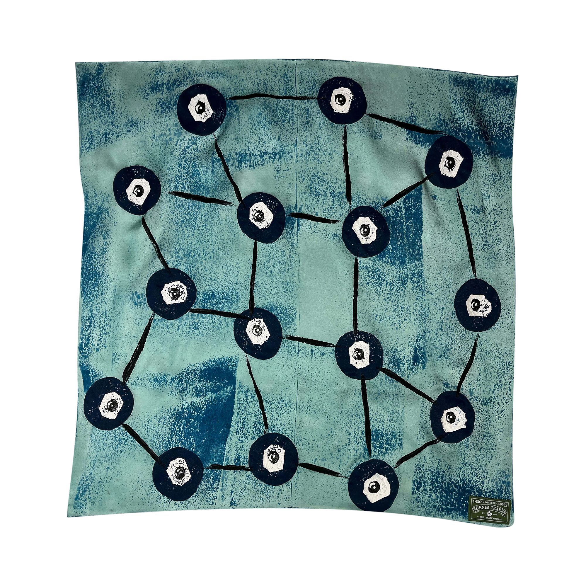 Pre-owned Denim Tears X Skepta Tears Scarf 'light Blue' | Men's Size Onesize