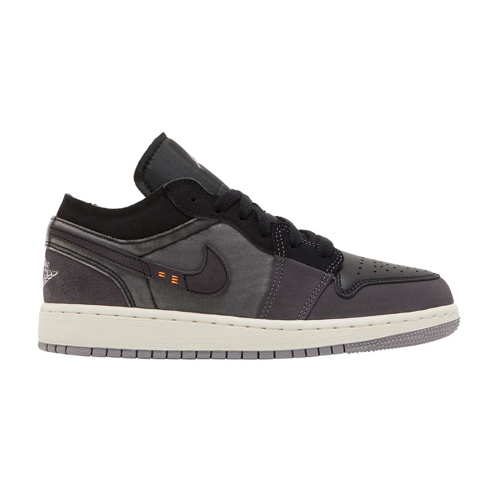Pre-owned Air Jordan 1 Low Se Craft Gs 'inside Out - Black' | Kid's Size 6