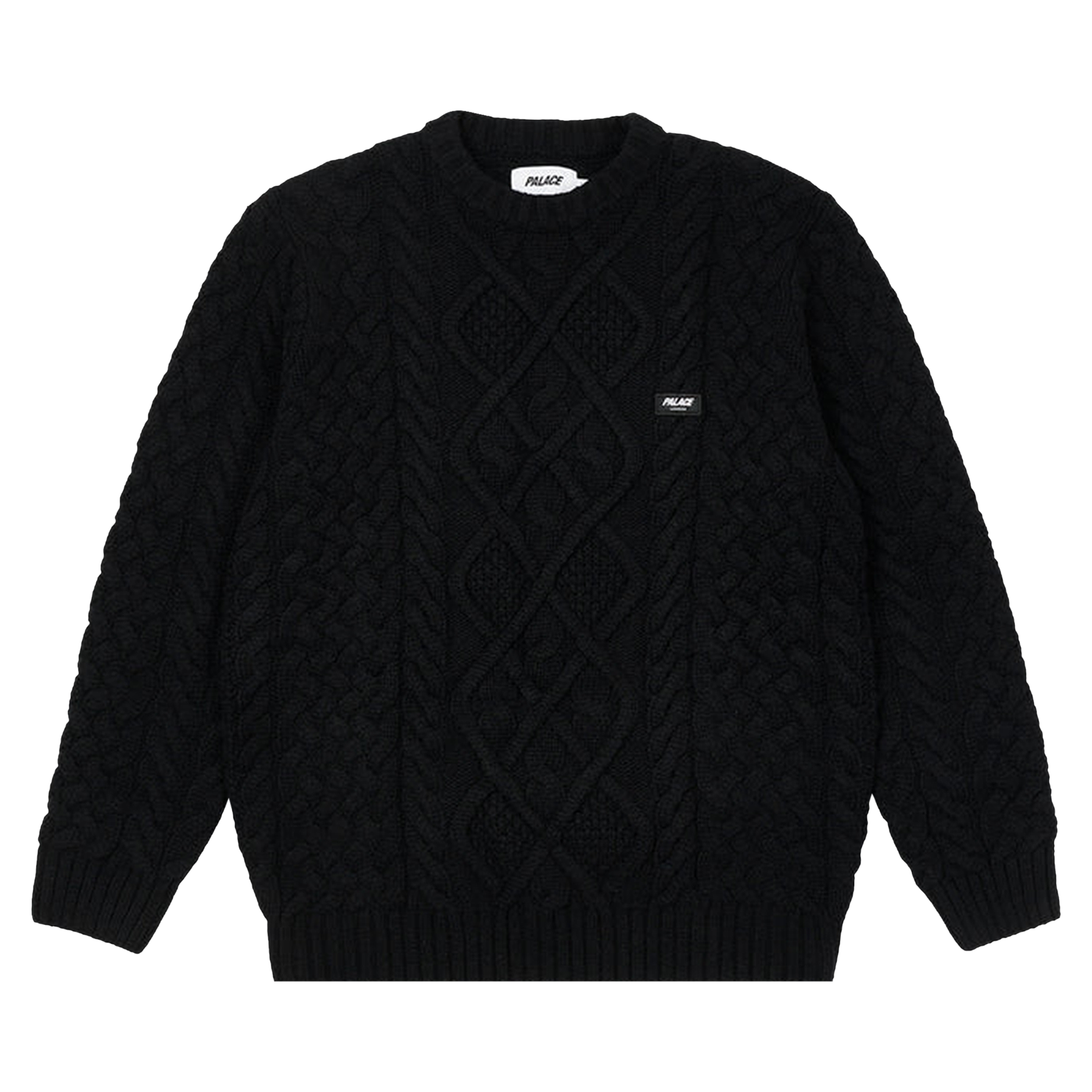 Pre-owned Palace Cable Knit 'black'