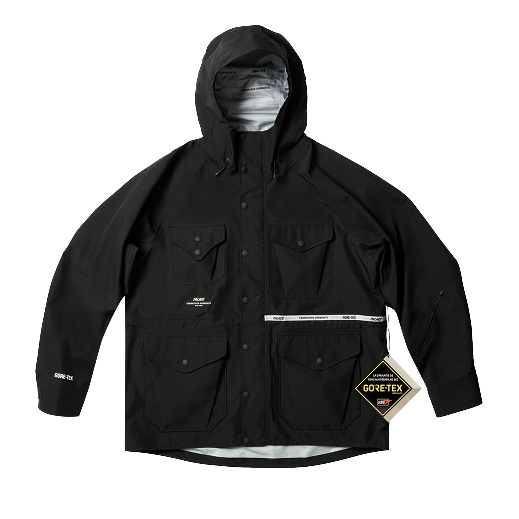 Pre-owned Palace X Engineered Garments Gore-tex Field Parka 'black'