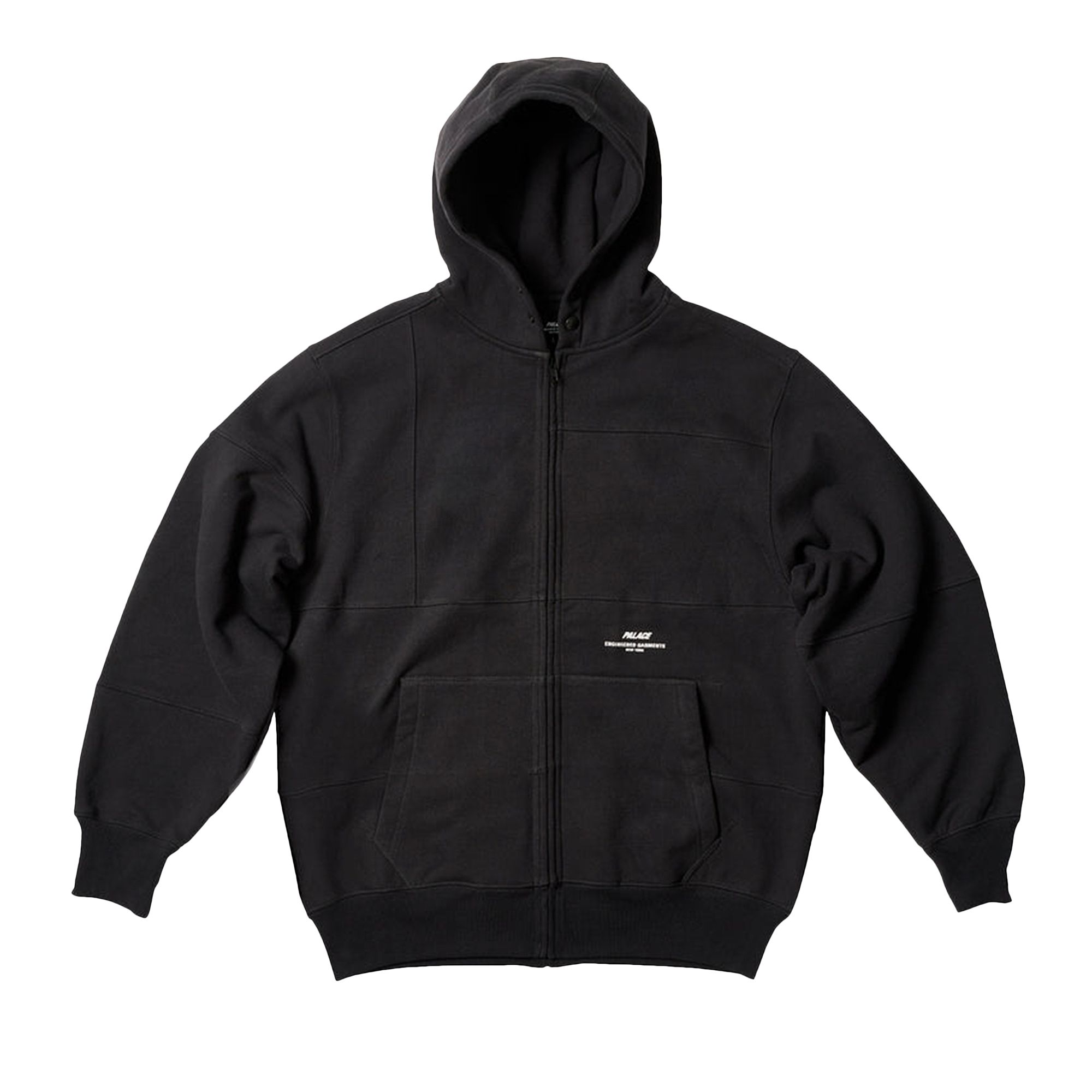 Palace x Engineered Garments Heavy Patchwork Zip Hood 'Black' | Men's Size S