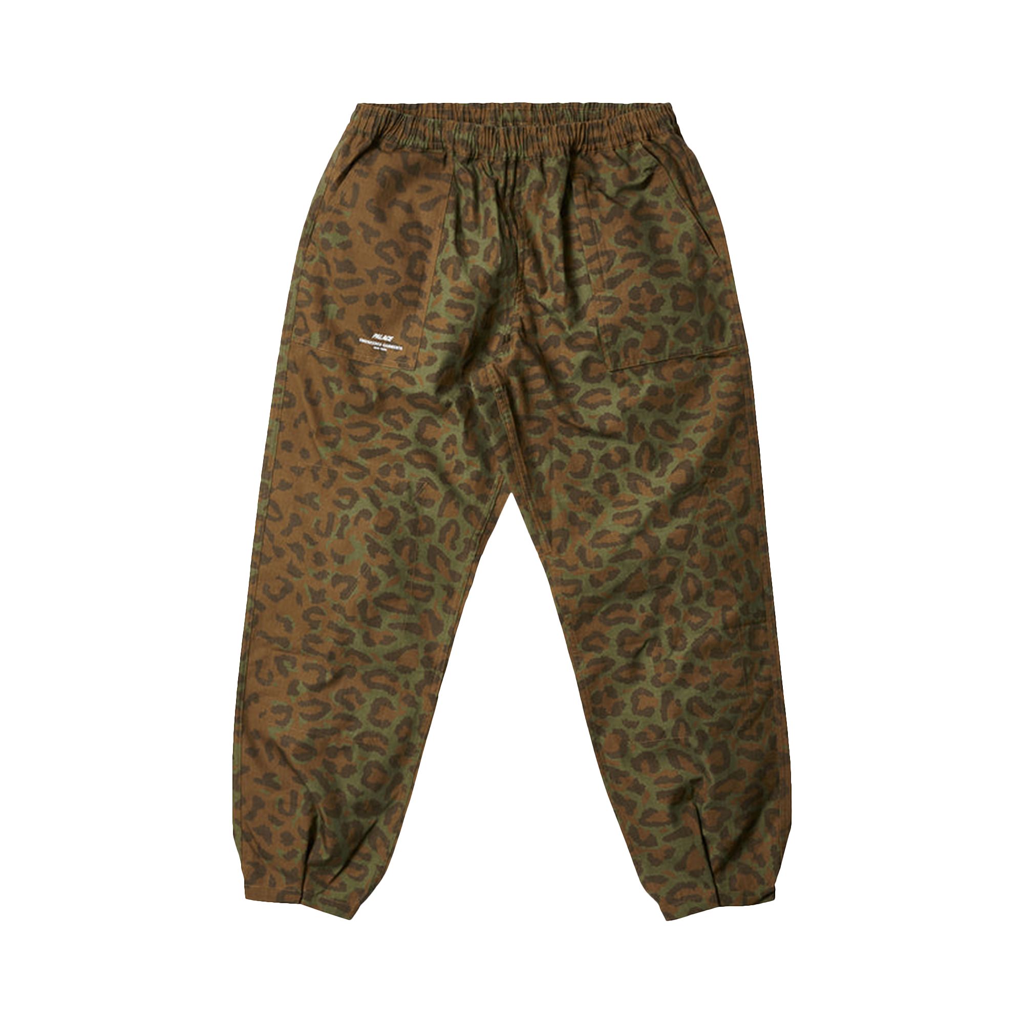 Pre-owned Palace X Engineered Garments Ripstop Washed Track Bottoms 'cheetah' | Brown | Men's Size S