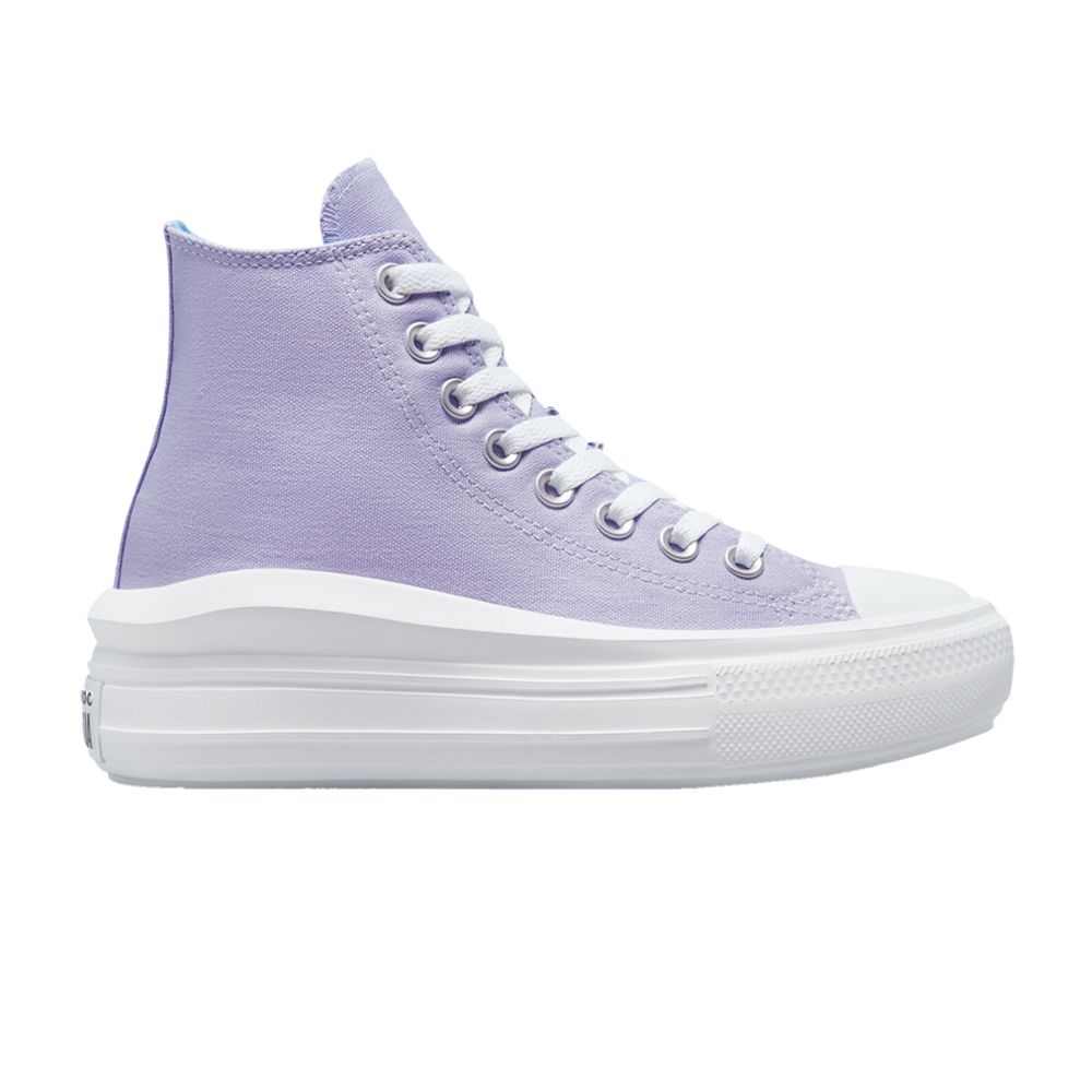 Pre-owned Converse Chuck Taylor All Star Move Platform High Gs 'gel Patch' | Purple | Kid's Size 3.5