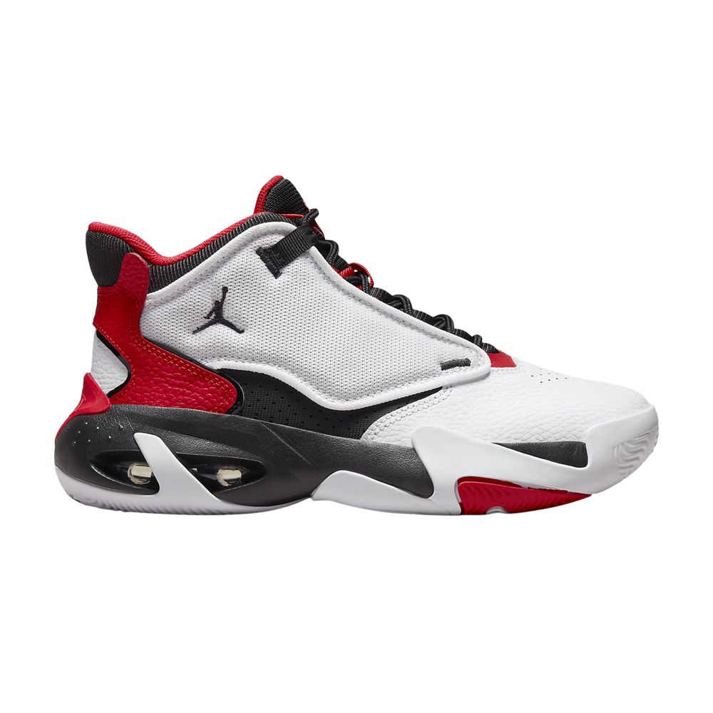 Pre-owned Air Jordan Jordan Max Aura 4 Gs 'white Black University Red' | Kid's Size 9.5