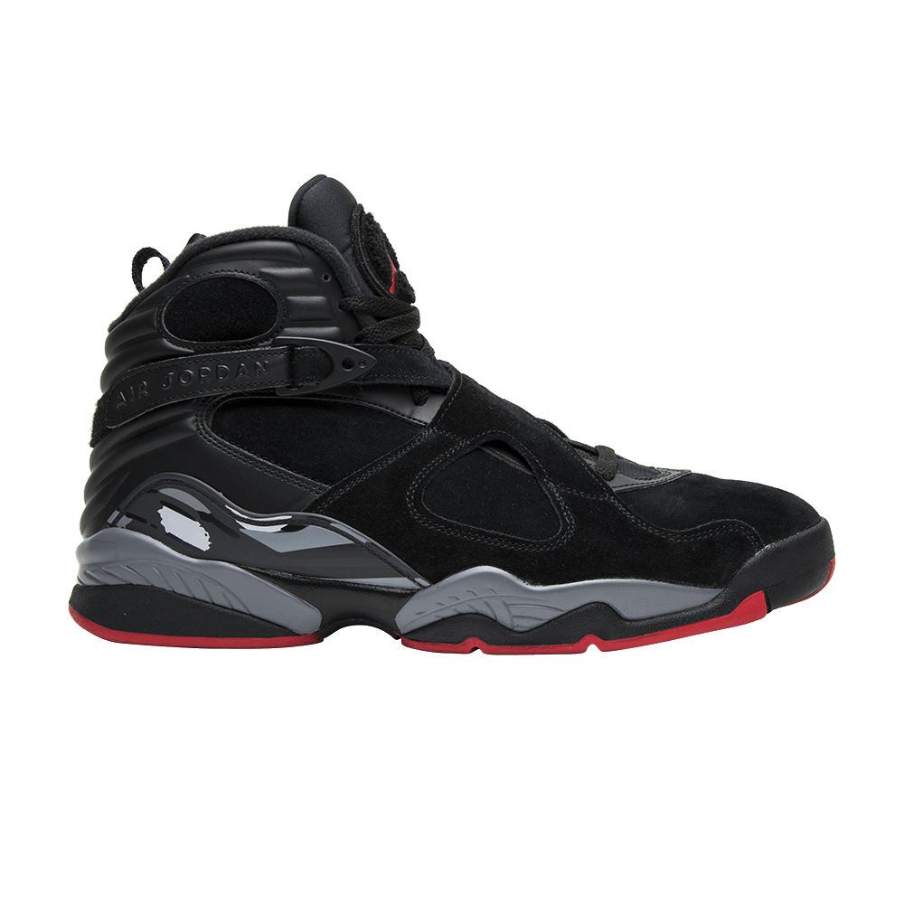 Black and red jordan 8s shop