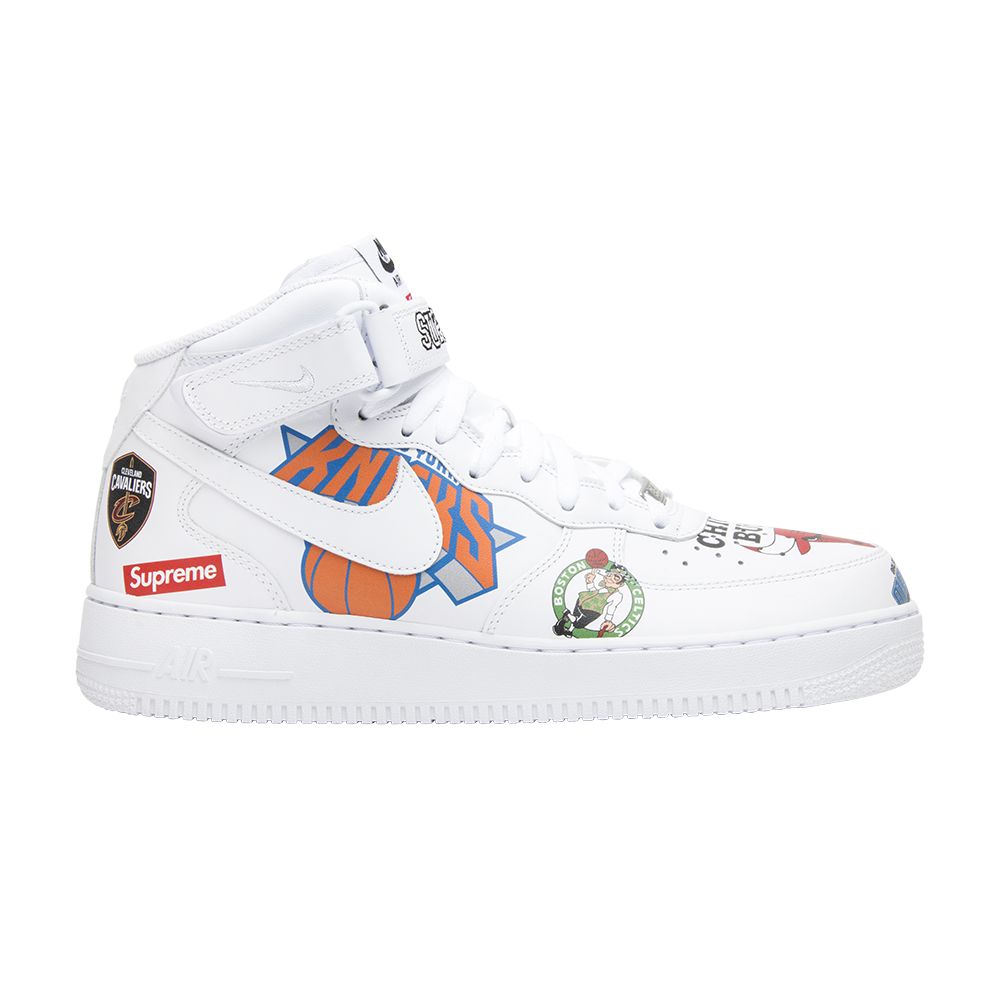 Nike Supreme x NBA x Air Force 1 Mid 'White' | Men's Size 10.5