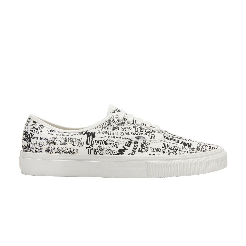 Vans Comme des Garçons x Authentic LX 'Graffiti' | White | Men's Size 4.5