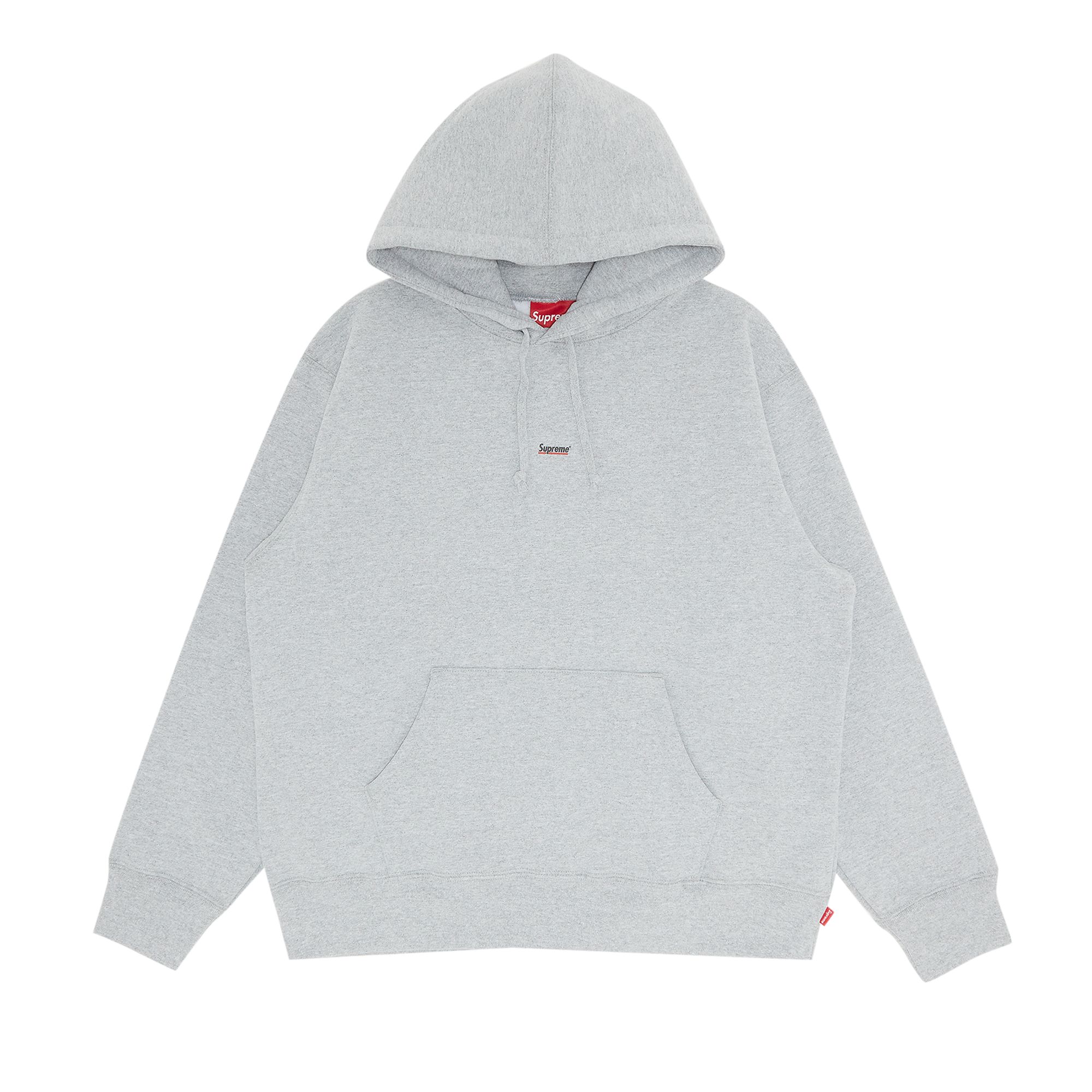 Supreme Underline Hooded Sweatshirt 'Heather Grey' | Men's Size XL