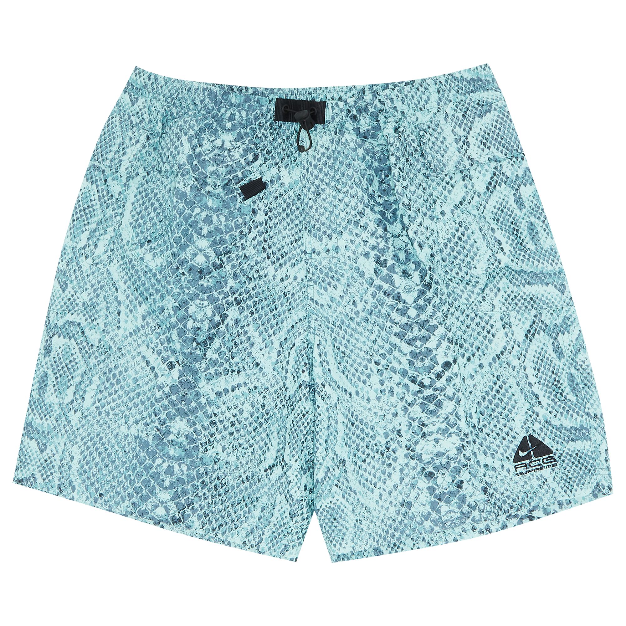 Supreme x Nike ACG Nylon Trail Short 'Mint Snakeskin' | Blue | Men's Size XL