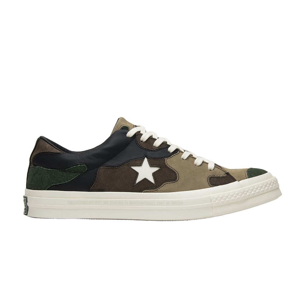 Converse Sneakersnstuff x One Star 'Camo' | Green | Men's Size 10.5