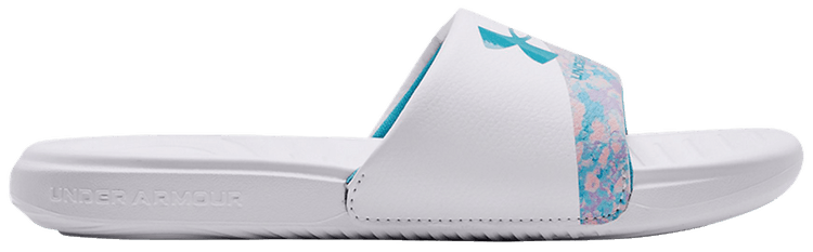 Under Armour Ansa Graphic Slide GS White Opal Blue